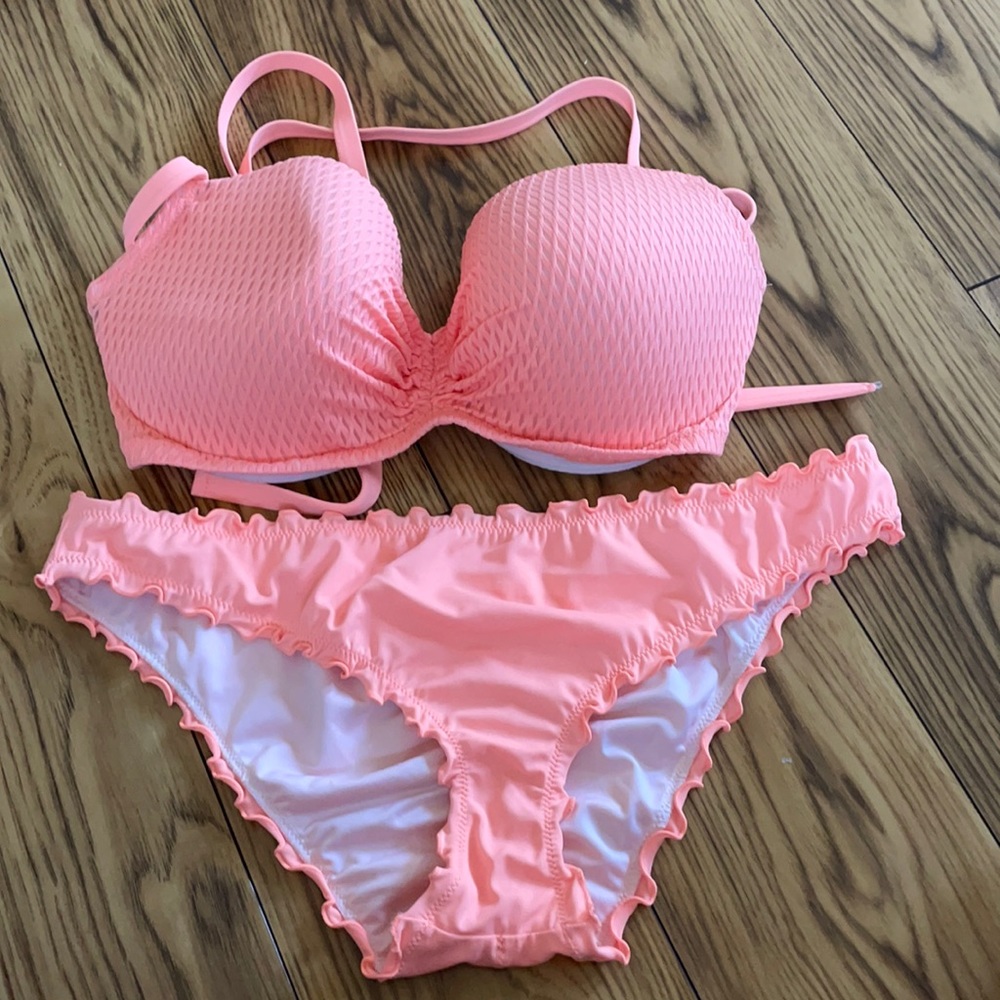 Orange bathing suit